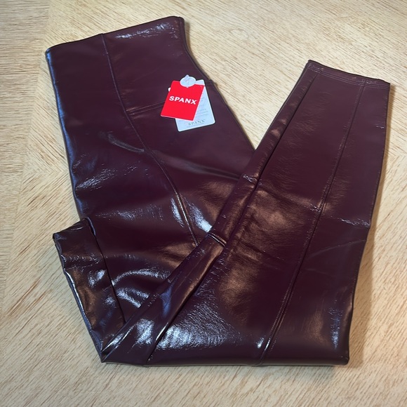 Spanx Faux Leather Patent Leggings (XL Petite) NWT - Picture 12 of 12